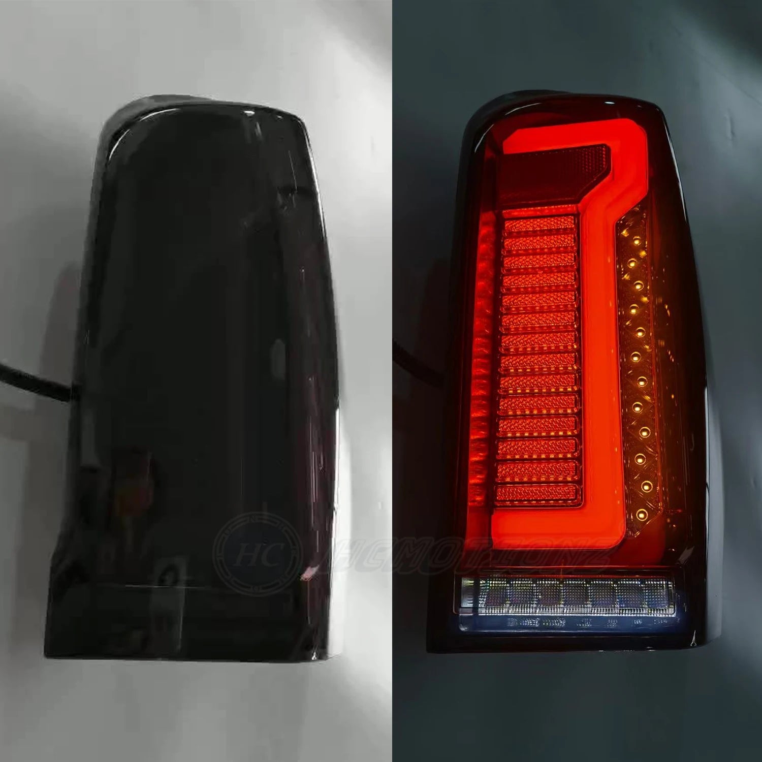 HCMOTIONZ Lighting System L200 Car Back Lamps Assembly DRL 2019-2023 LED Tail Lights for Mitsubishi Triton