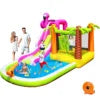 Flamingo Trampoline Inflatable Oxford Castle Water Slide Bouncy Toddler Bounce House Kids Jumper Bounce House