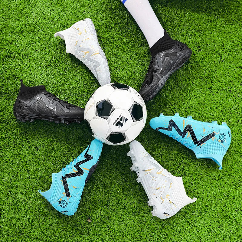 Indoor Outdoor Professional Men Football Sneakers Boy Soccer Boots High Ankle Men's Cleats Training Soccer Shoes